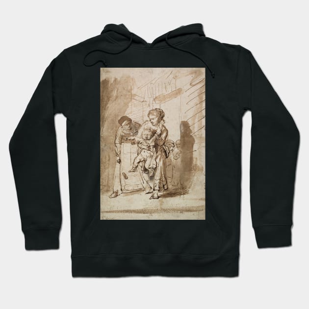 The Unruly Child by Rembrandt Hoodie by Classic Art Stall